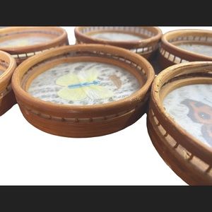 Bamboo Butterfly Moth Coster Set